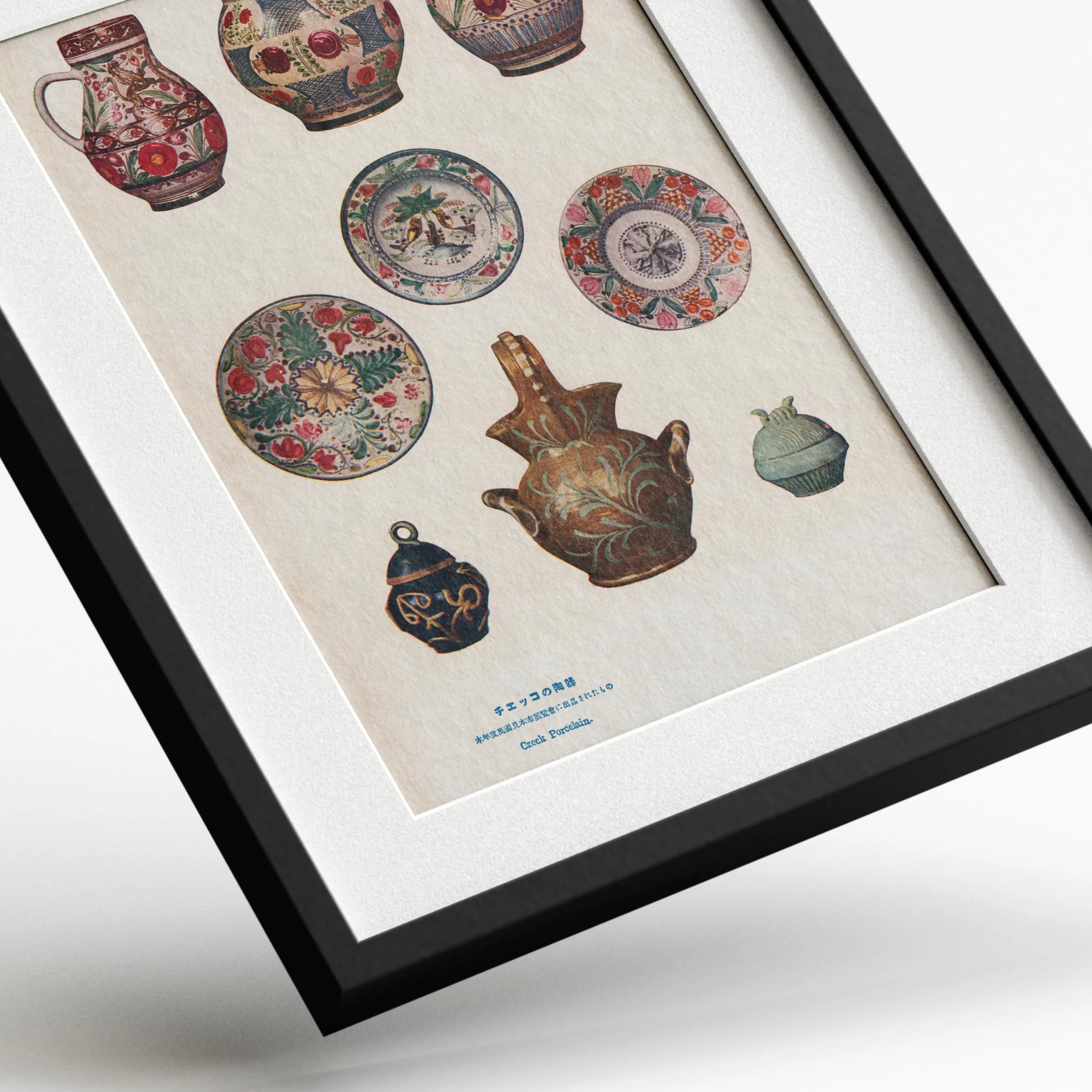 Czech Porcelain 1920s–Digital Vintage Print — framed preview