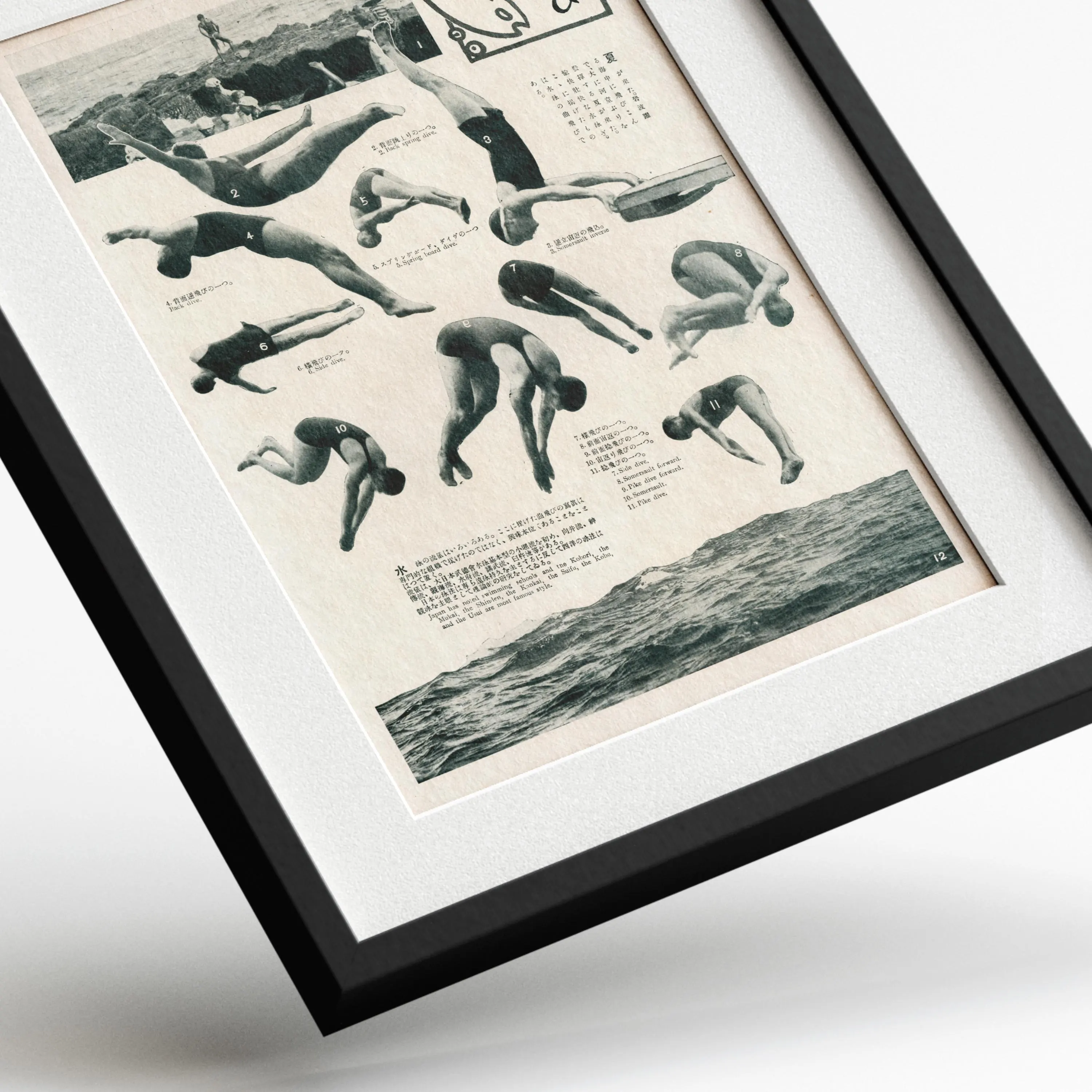Summer Diving Styles 1920s — framed preview